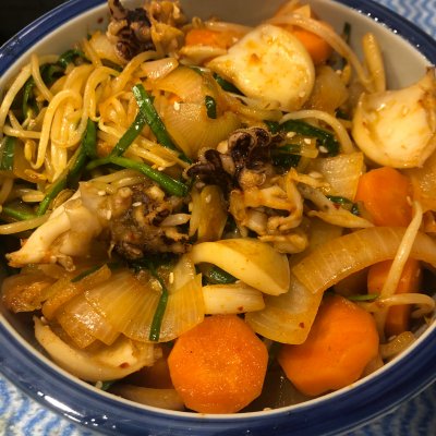 八爪鱼图片和做法（香浓美味的韩式辣章鱼教程）
