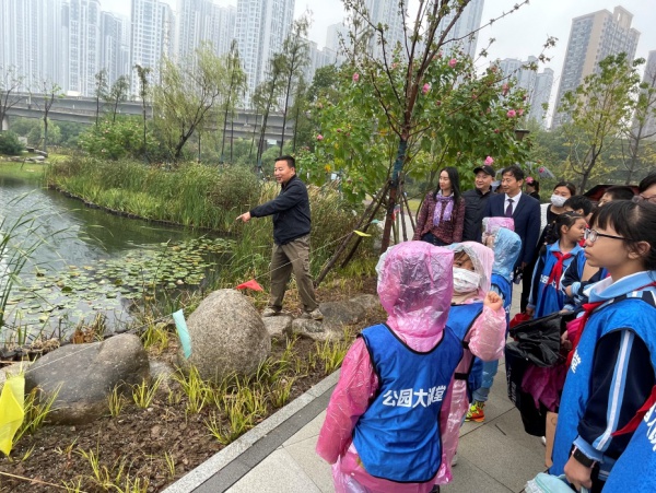 青山区钢城第四小学在公园建生态观测体验基地(图1)