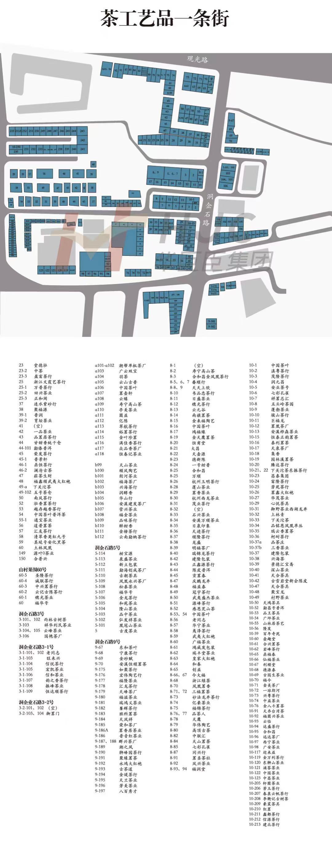 芳村茶叶市场版图(2021版芳村茶叶地图发布)
