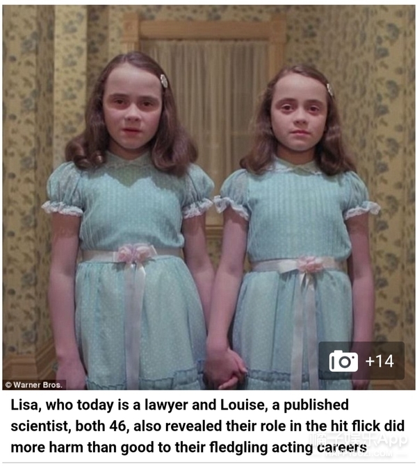 还记得《闪灵》里的双胞胎吗?她们长大变成这样了