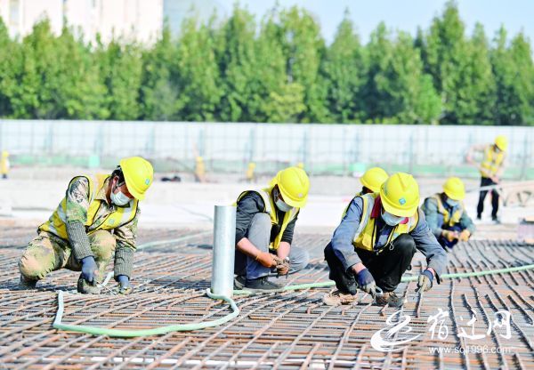 宿迁市第一高级中学建设忙(图1)