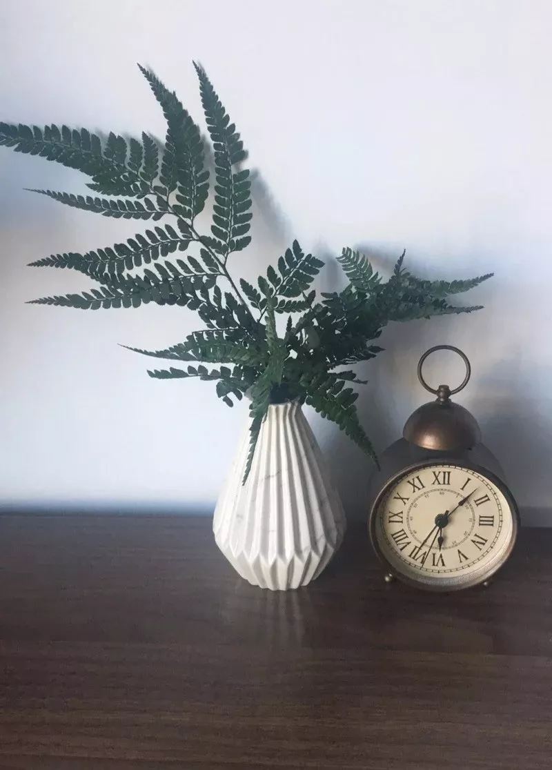 brass and clear glass test tube vases