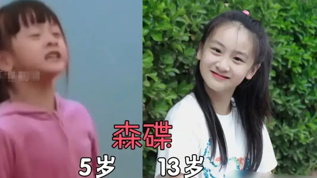 《爸爸去哪儿》中8名女儿成长对比照，差别明显，你能认出吗