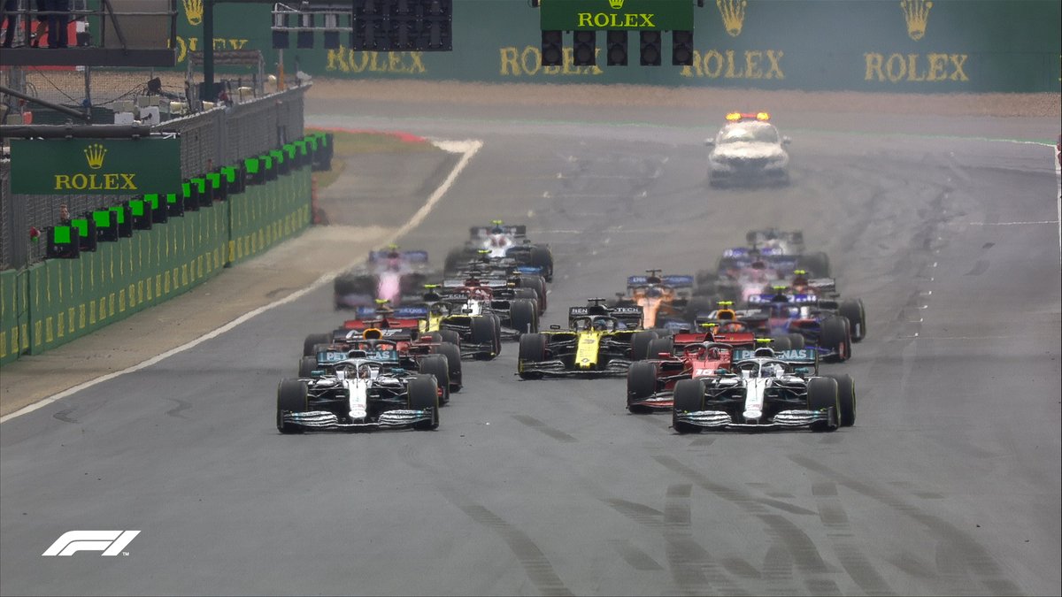 F1英国站正赛：汉密尔顿夺冠 勒克莱尔季军 维特尔撞车