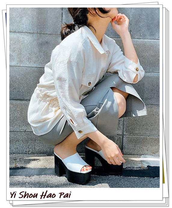 白色凉鞋怎么搭？27种日本女人流行搭配穿给你看，不要太美哦