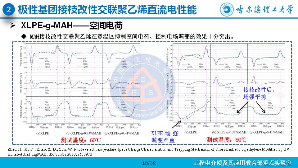 哈尔滨理工大学杨佳明副教授：深陷阱改善交联聚乙烯电性能的研究