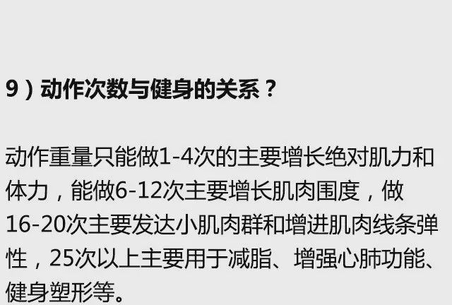 健身圈公認的10大新手必看科普