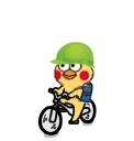 小黄鸡骑自行车表情包合集