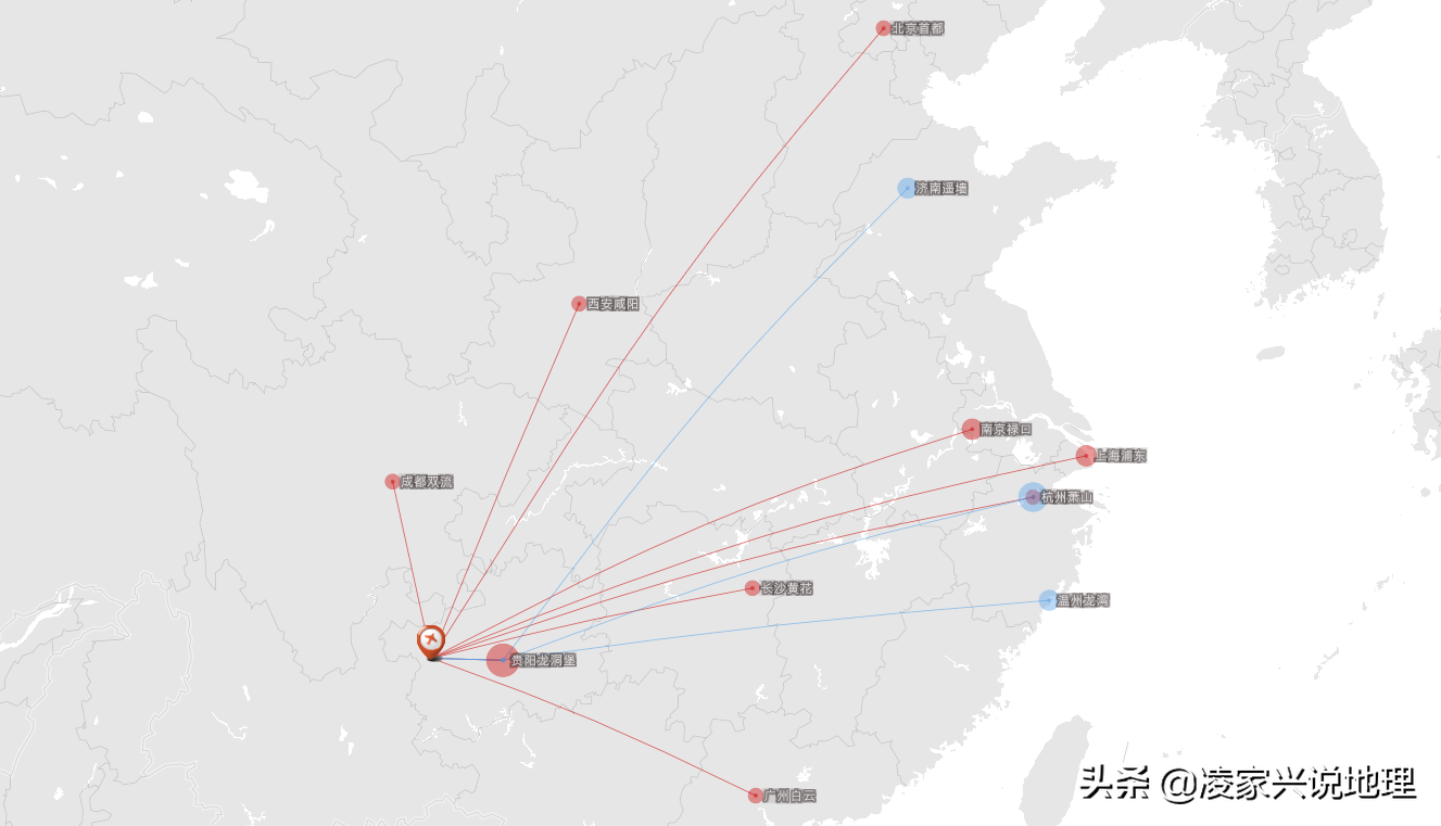 贵州省民航机场发展报告，贵阳区域枢纽设双机场