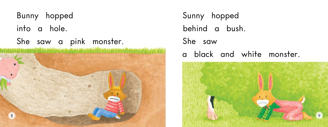 英语有声绘本：《Bunny and The Monster》小兔子与三只怪物