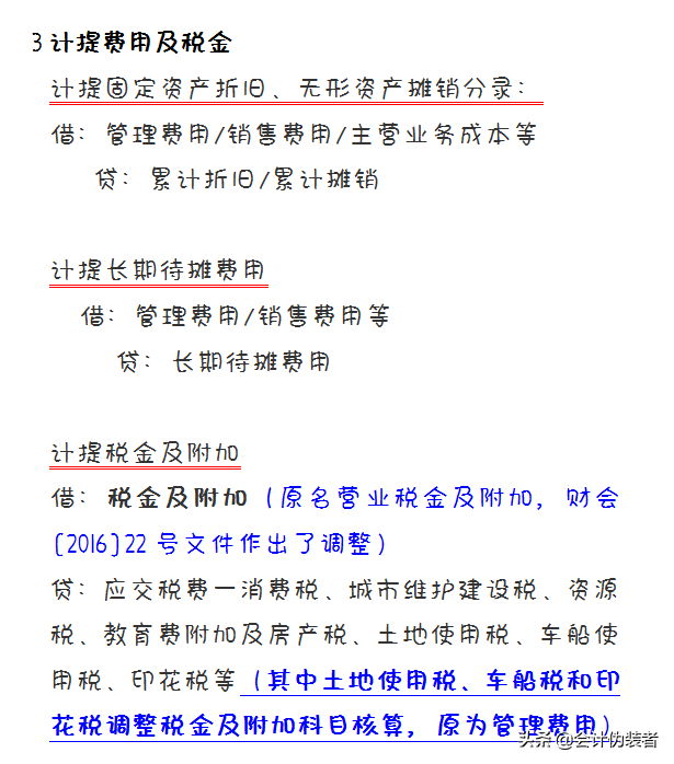 满满干货！月末计提、结转、摊销必备的会计分录！一文整理