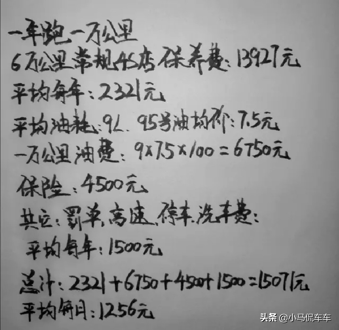 入手丐版A4L一年养车费用要花多少？车主算完后大吃一惊