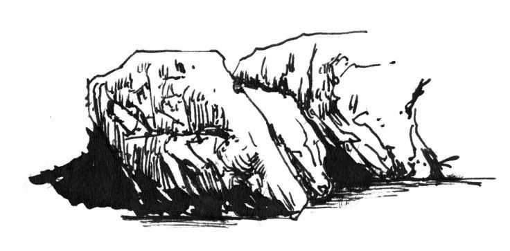 钢笔画教程：分步骤讲解不同石头画法，简单易学，小白都能学会！