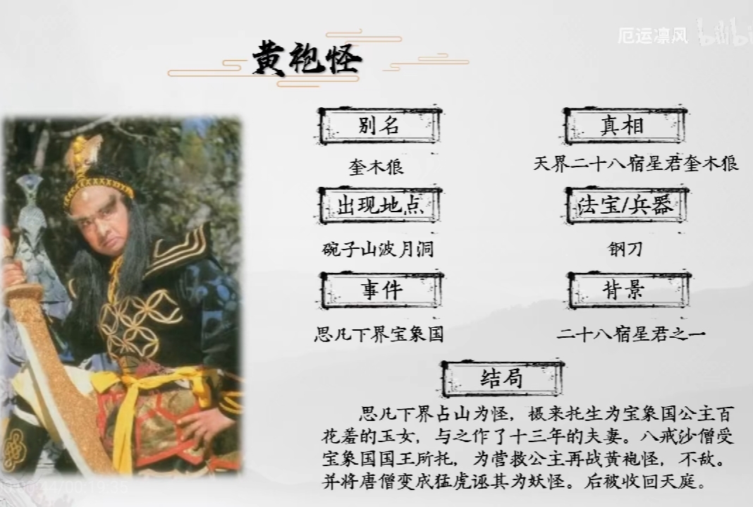 西游记妖怪全介绍