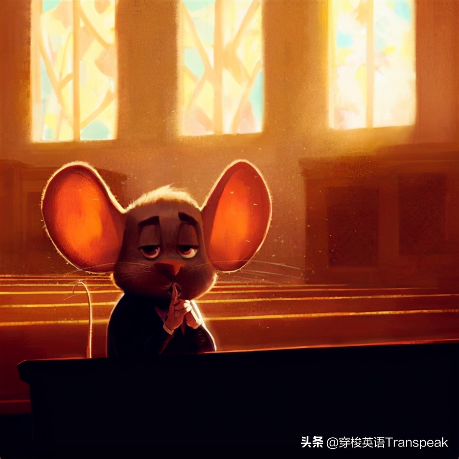 quiet as a mouse 安静得像只耗子？就是蹑手蹑脚呗