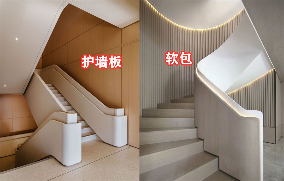 装修真有一套楼梯侧面墙全敲掉打造玻璃砖墙代替好看翻倍