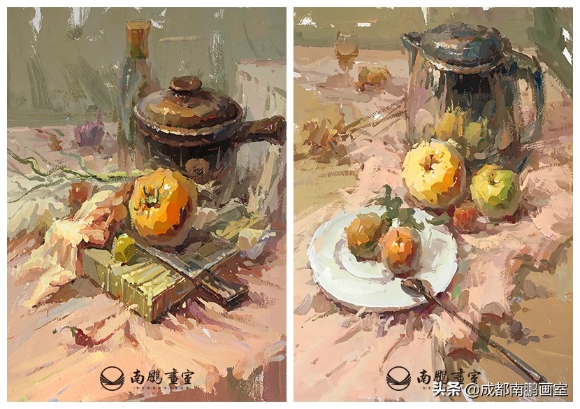 成都南鹏画室小讲堂：美术高考色彩静物万能调色大全