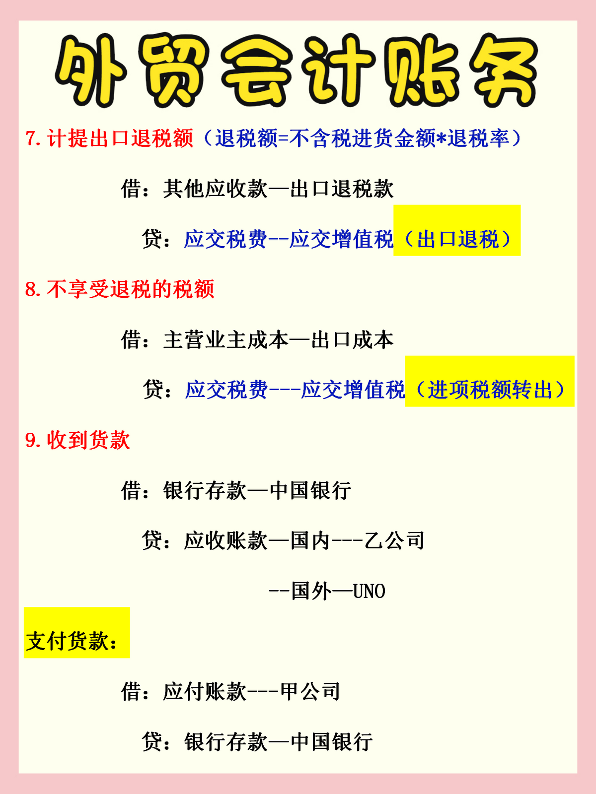 作为外贸会计却不懂出口退税？有这个账务处理+退税流程，全搞定
