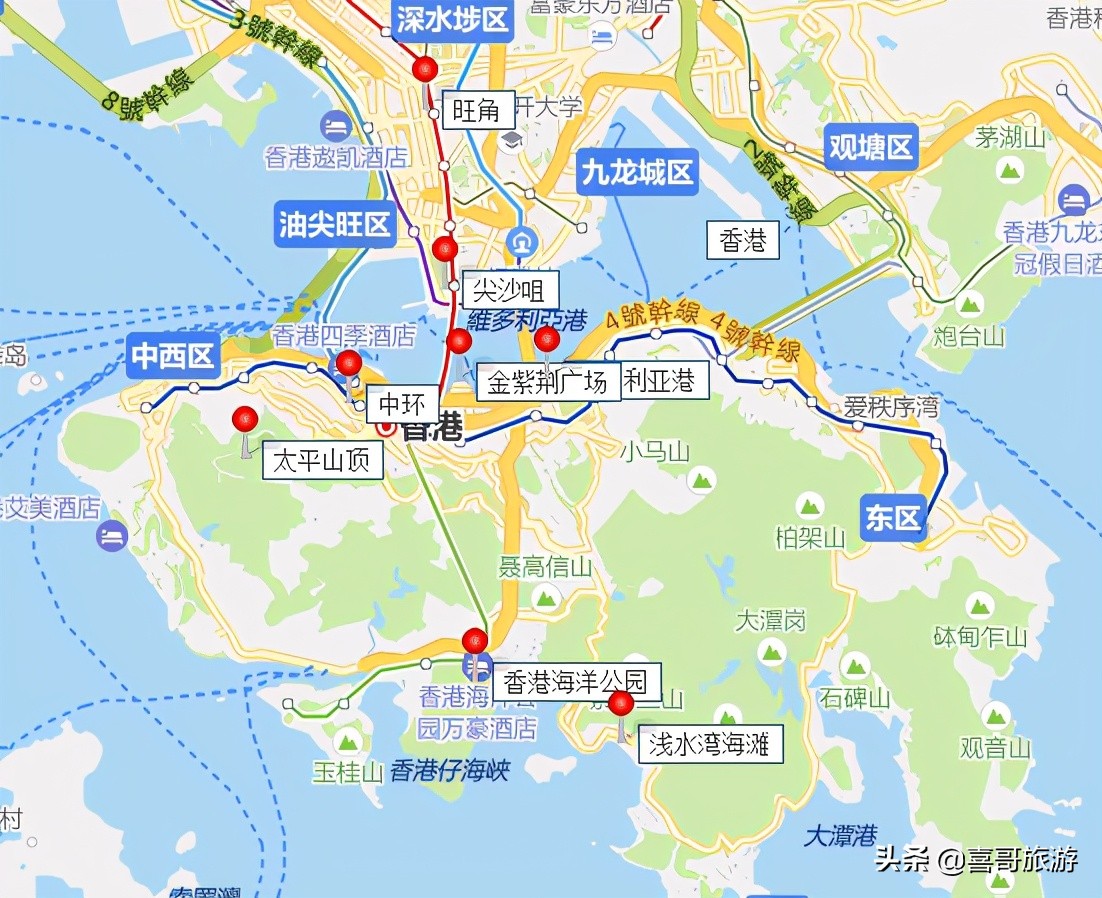 香港十大景点有哪些？自驾游玩如何安排行程路线？
