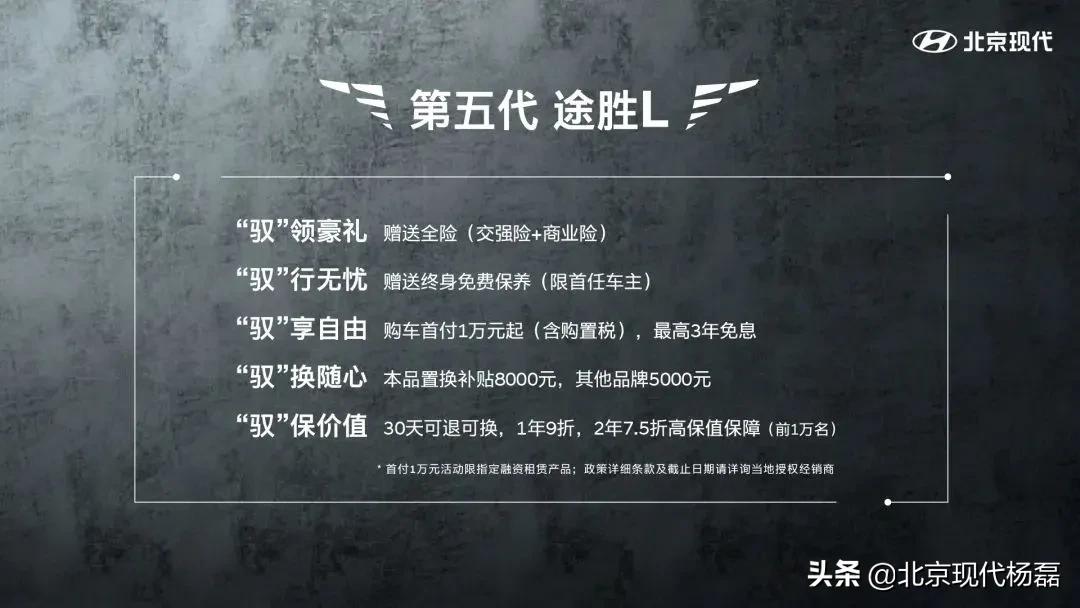 驭潮价16.18万起.北京现代第五代途胜L限时优惠1.60万