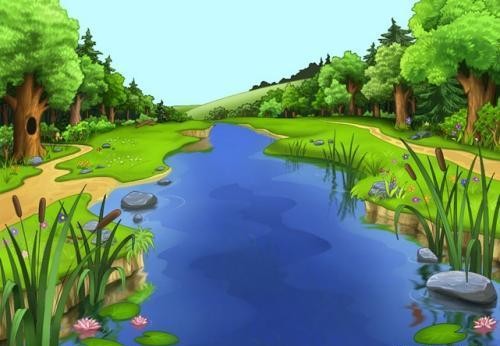 小河的两岸是我们的乐园,享受着没有喧嚣和吵闹的幽静