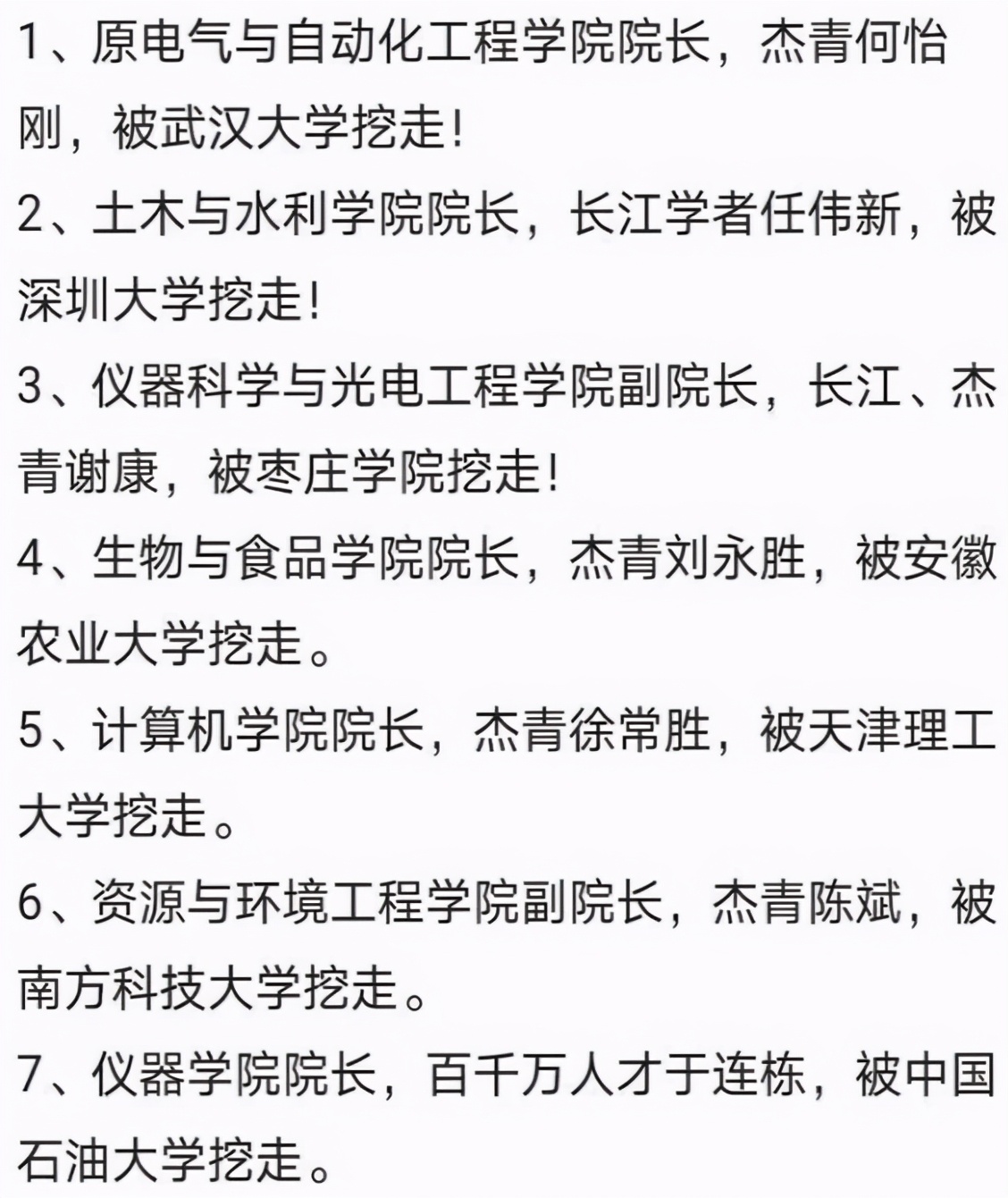 7位院长在4年内相继被挖走，人才屡屡流失，合工大要走下坡路？