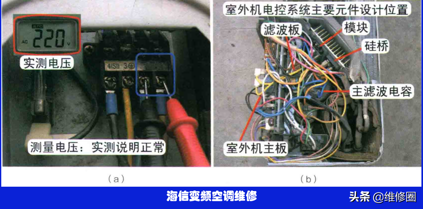 案例：海信变频空调报通信故障看如何检查维修主板