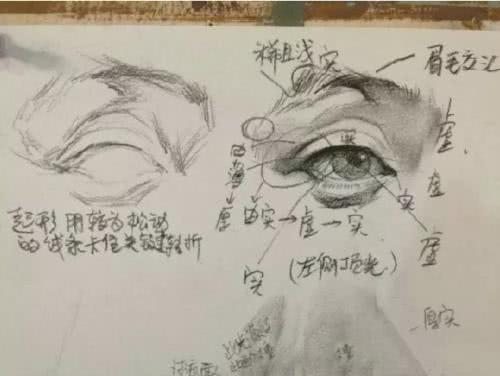 素描基础入门培训（合适初学者学习的素描五官的画法以及详解教程图片）