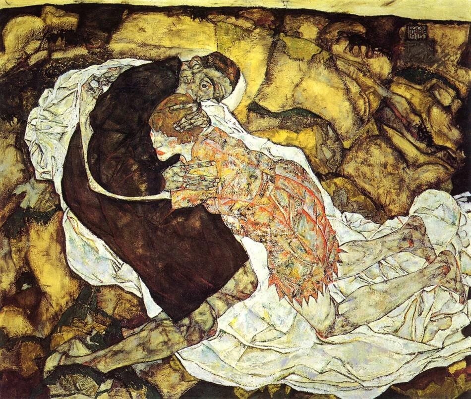 天才画家28岁死于一场流感,离世前还在画病亡3天的孕妻