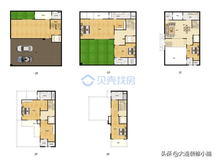 大连观贤别墅装修设计案例展示