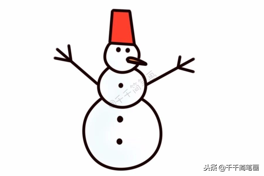 2018年圣诞节雪人简笔画怎么画？