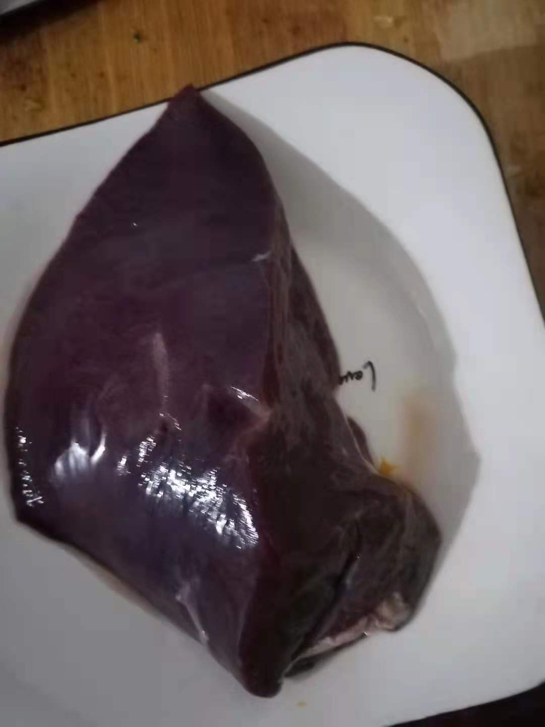 猪肝怎么做才好吃？白水煮猪肝的做法，简单直接，我家的光盘行动