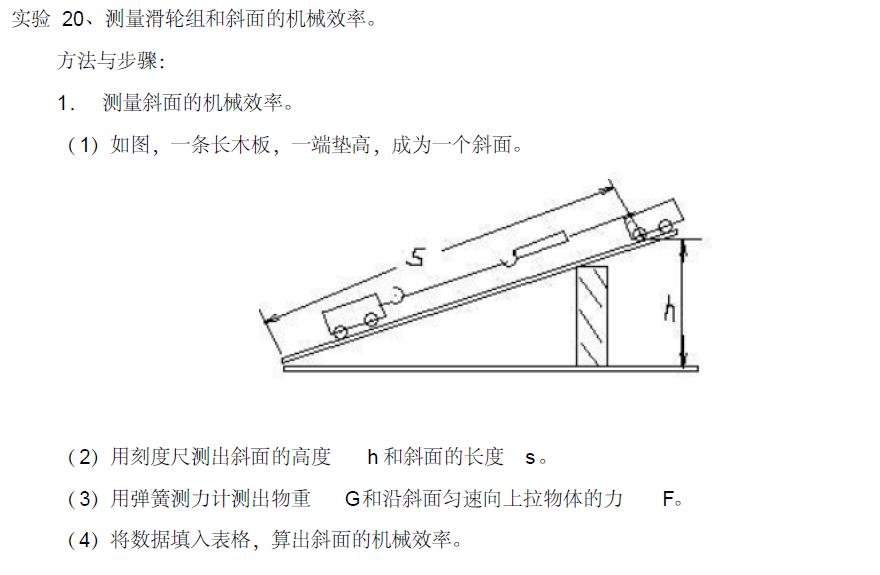 中考物理实验考试范围及知识点总结分享（附习题）