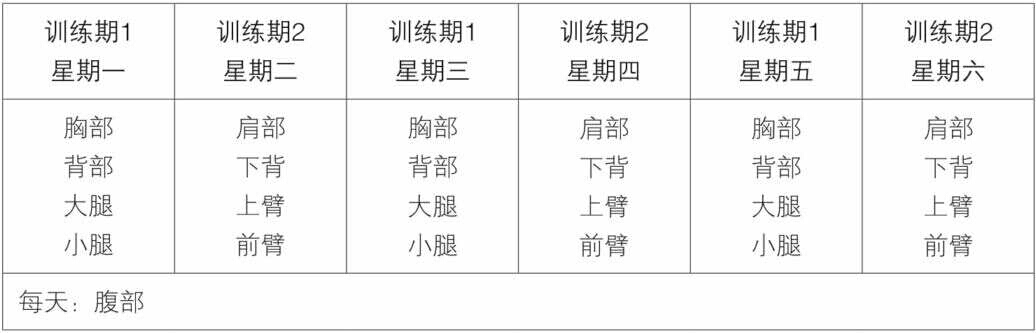 施瓦辛格健身全书11 施瓦辛格帮你制定基础训练计划