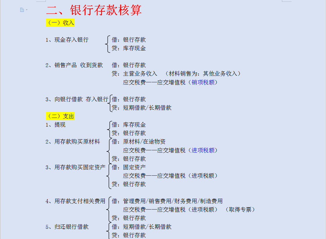 新手会计必备：高效分类记忆！45张思维导图牢记330个会计分录