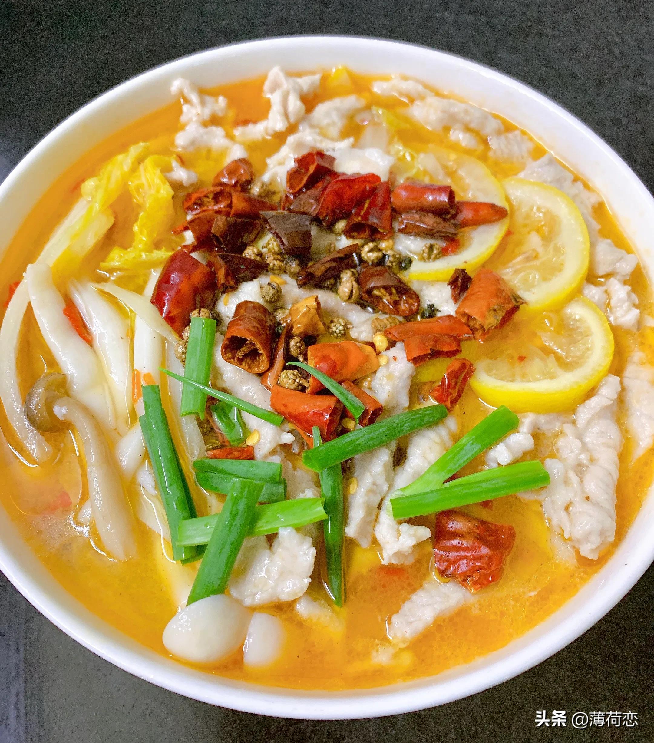 暖暖的开胃水煮肉片(暖暖的开胃水煮肉片图片)