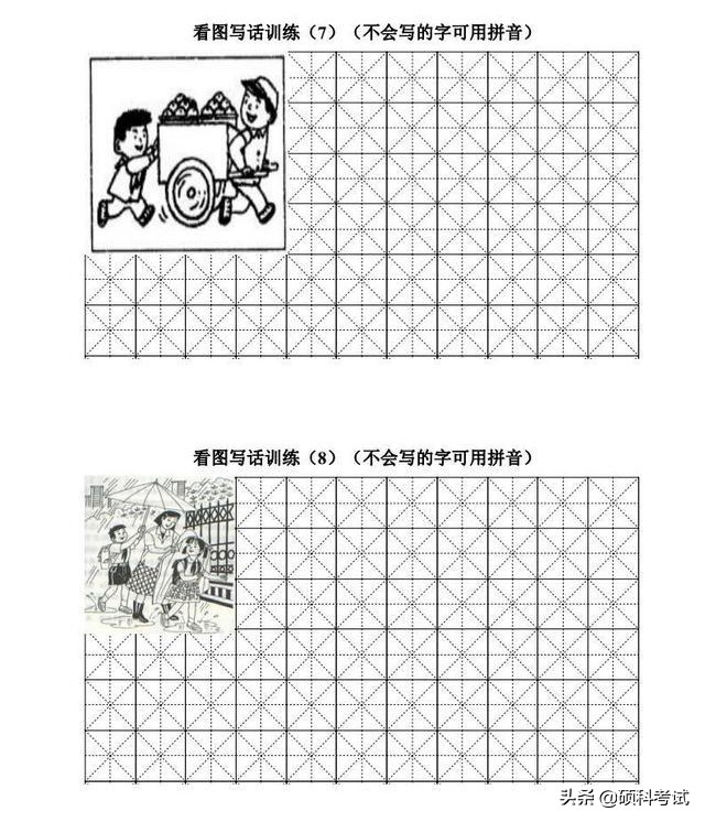 一年级看图写话：图片范文、写作技巧、辅导训练、知识点梳理