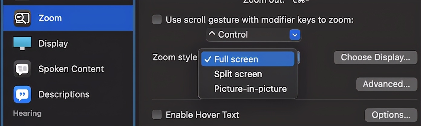 几种在 Mac 上放大和缩小的方法