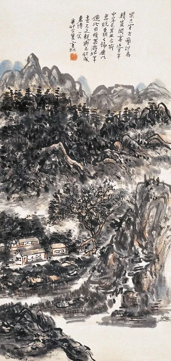 近代山水画家千古第一用墨大师（传统中国画四大家之一）