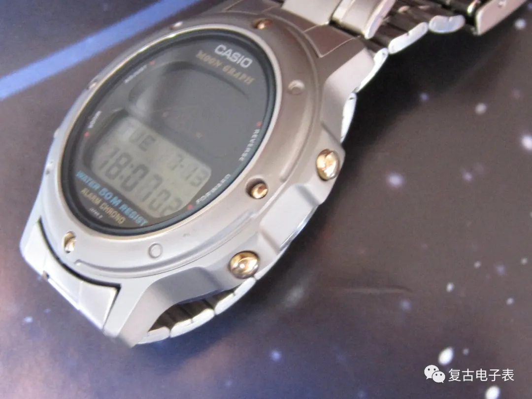 纵观日月星辰的全金属卡西欧——CASIO MOON GRAPH gmw61