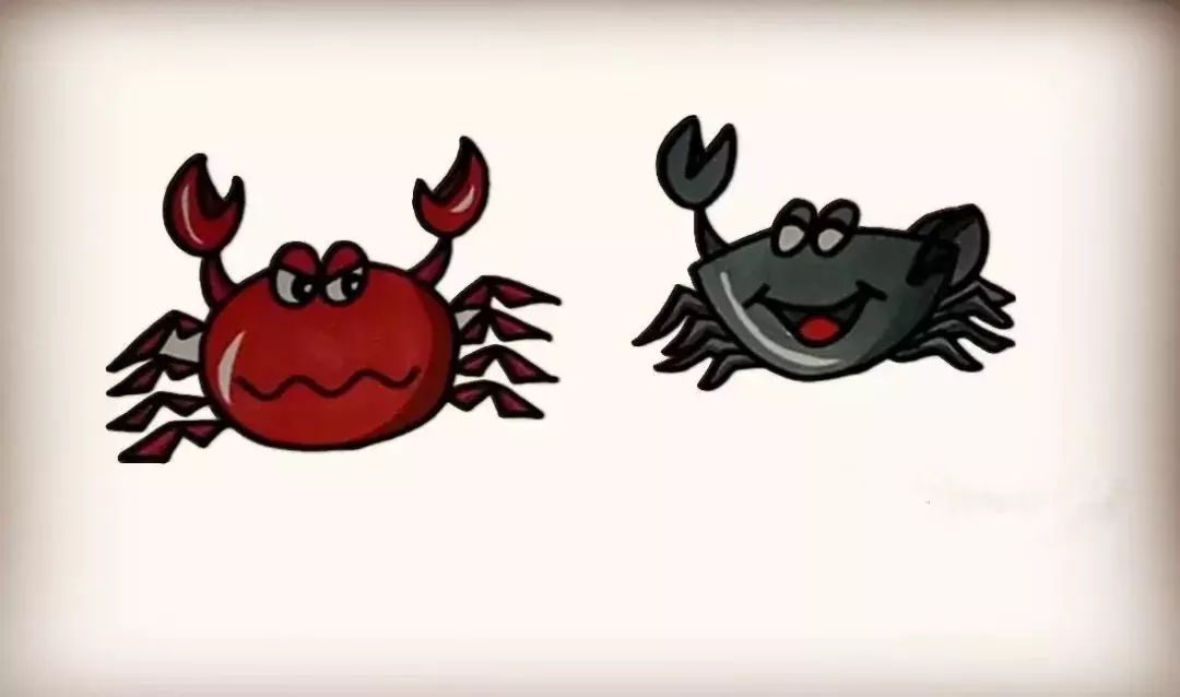 简笔画教程：如何简单画出可爱的大螃蟹