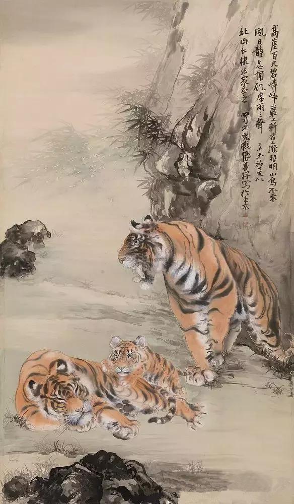 中国现当代十大名家画虎