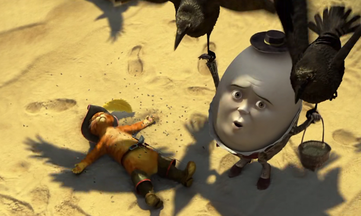 《穿靴子的猫》猫与蛋的纠纷,源于贪婪与嫉妒,也是自我认同作祟