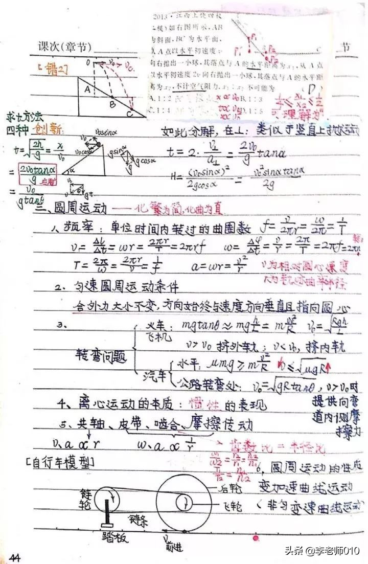 名校物理学生手写笔记（电子版）