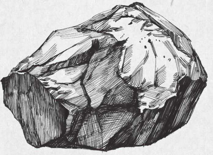 怎样画出石头的立体感图片