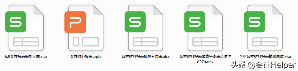 全自动Excel合并财务报表模板，附试算平衡表及附注，直接套用
