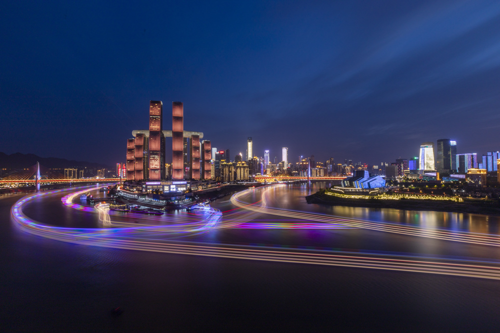 描写重庆朝天门夜景的优美句子_晶羽文学网