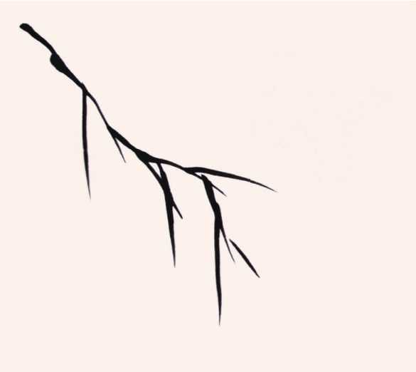 画竹子不会画俯式叶？老艺术家教你，简单易学，学会几分钟一幅画