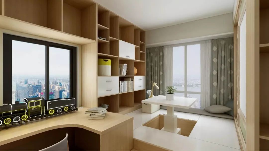 90m²质感森系，原木+绿色混搭风，女工程师的自由小三居