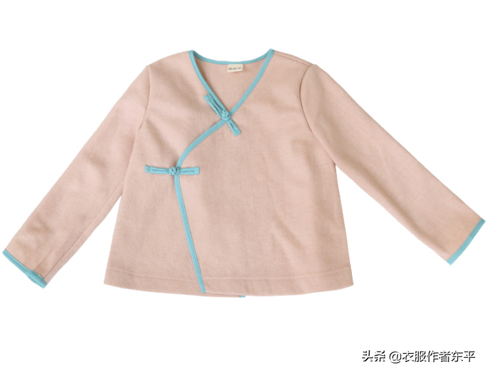 中国风女童春装外套，画图和制作都很简单，新手也可以试试哦